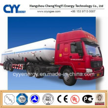 New China LNG Liquid Oxygen Nitrogen Argon Carbon Dioxide Tank Car Semi Trailer